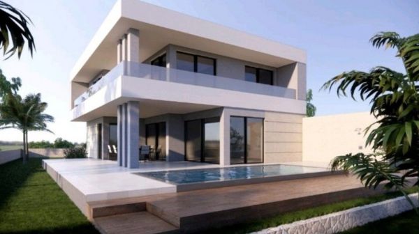 Modern new construction project of a villa with pool in Croatia - Panorama Scouting.