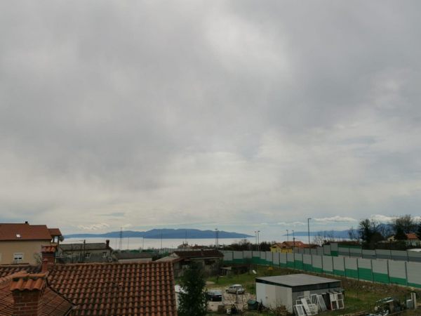 Sea view from the top floor of house H2506 for sale in Rijeka (Croatia).