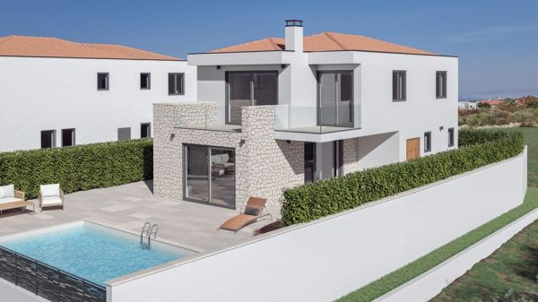 Modern new build villa on the island of Krk in Croatia for sale - Panorama Scouting Property H2715.