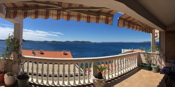 Balcony view of the Adriatic Sea in Croatia - Property with sea views for sale in Croatia