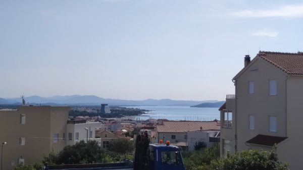 Views of Vodice and the sea from a newly built single-family home for sale in Croatia.