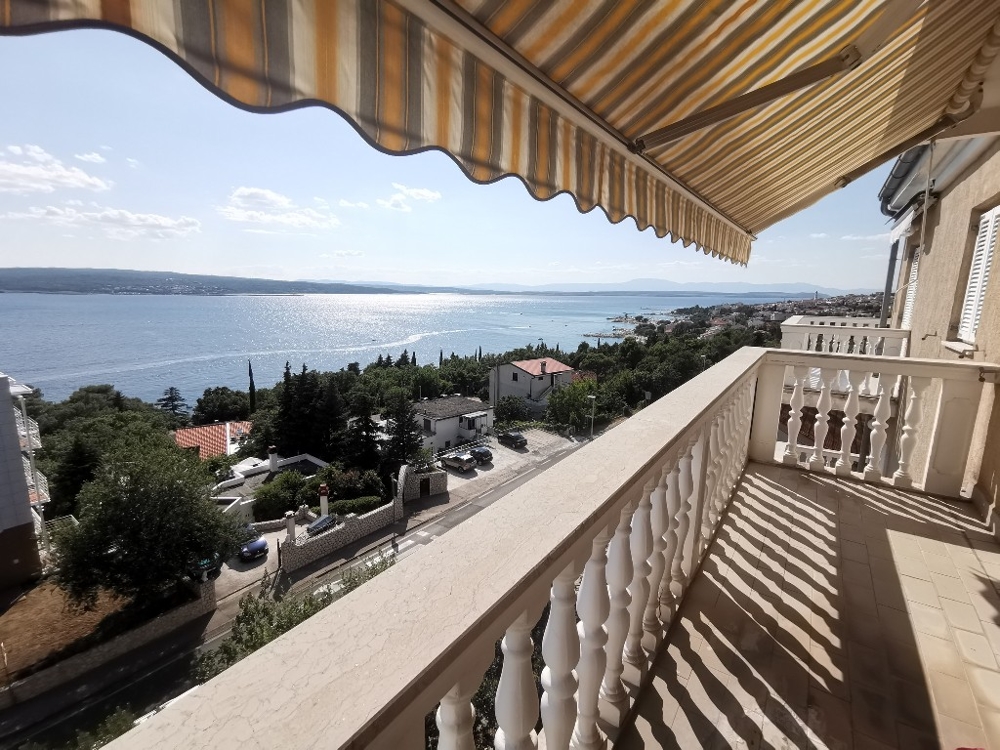 Crikvenica Furnished Apartment with Balcony and Sea View