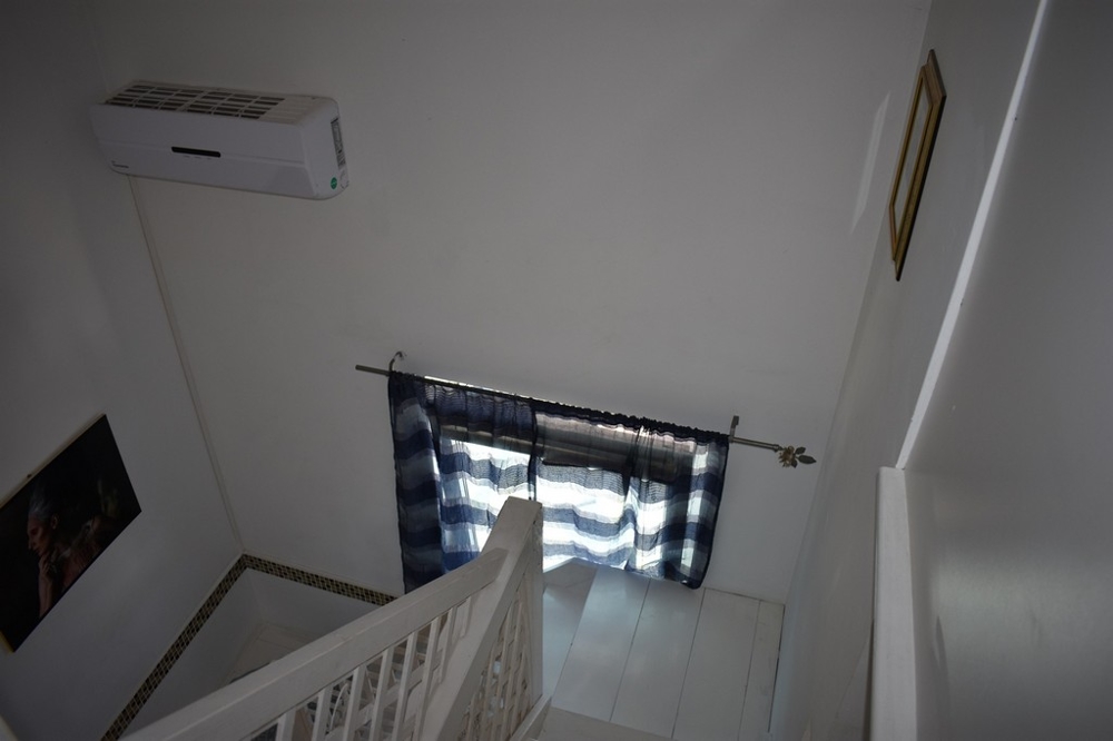 Stairs and air conditioning of the apartment in Zaton, North Dalmatia.