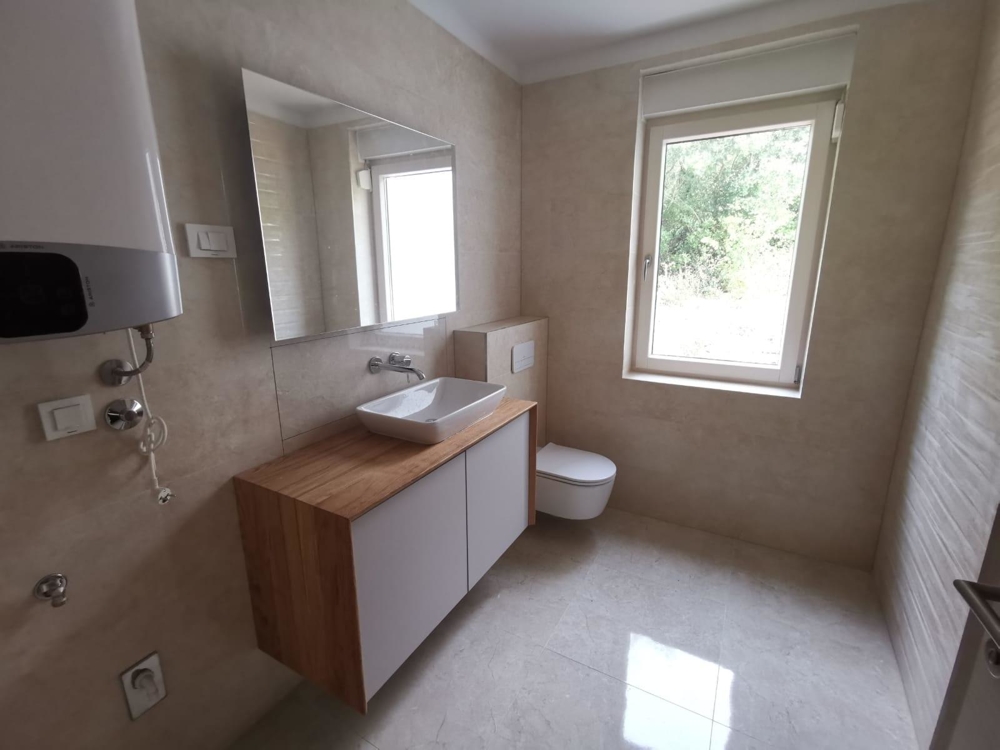 The modern bathroom of the property A1687, Croatia.