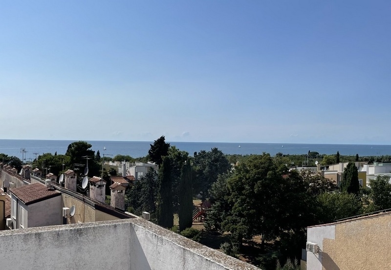 Apartment with terrace and sea view, Novigrad region, Istria.
