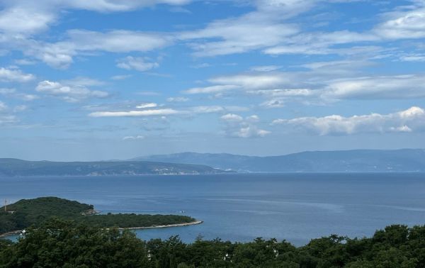 Sea view from the balcony of property A2924, located on the island of Krk in Croatia.