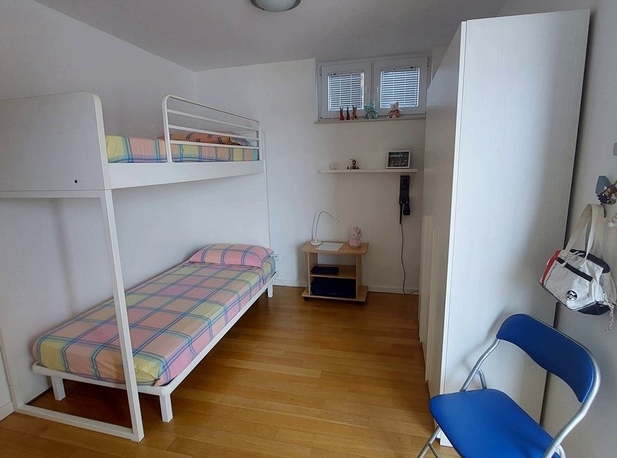 The second, smaller bedroom of apartment A3003 in Croatia.