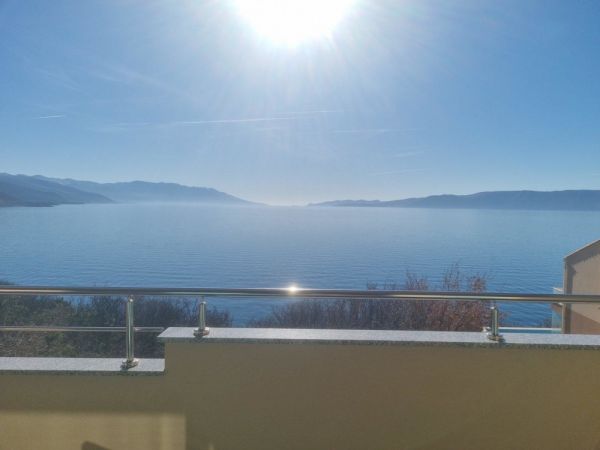 Sea view from the terrace of the Croatian coastal property