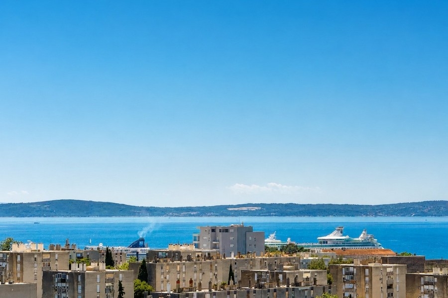 Sea views over Split and Adriatic