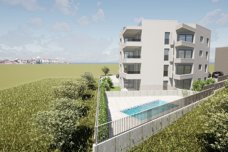 New residential building with sea view on Ciovo Island, Dalmatia