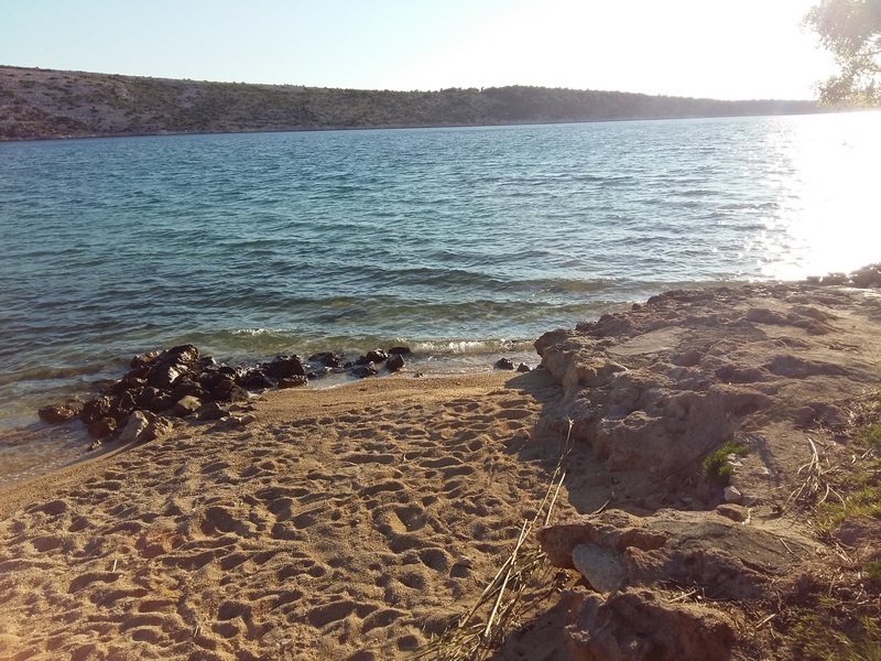 Real estate on the sandy beach in Croatia.