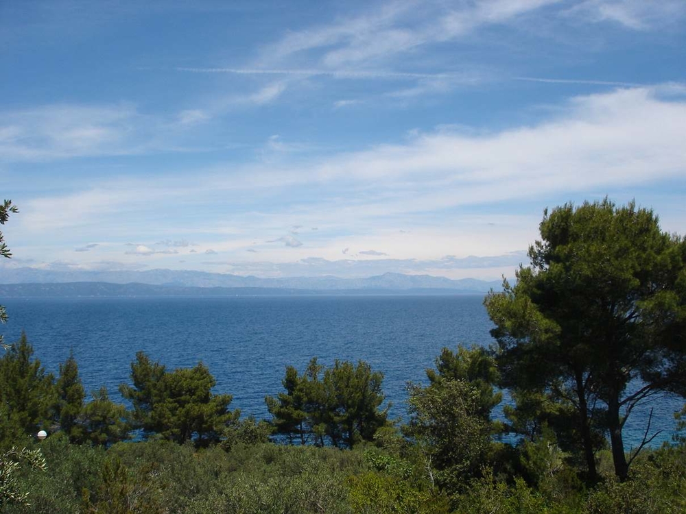 The sea view from the bungalow for sale in Croatia, Korcula. Property by the sea - Panorama Scouting