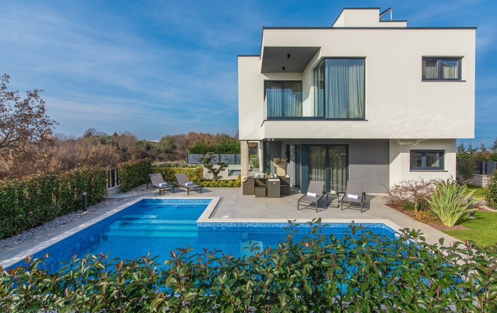 New villa with pool in Istria, Croatia for sale.
