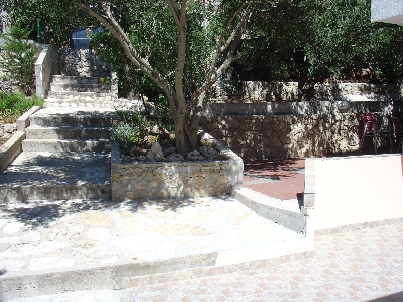 Exterior of property H1183 on the island of Pag in Croatia.