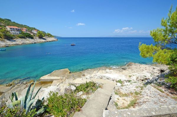 Real estate on the island of Korcula in Dalmatia.