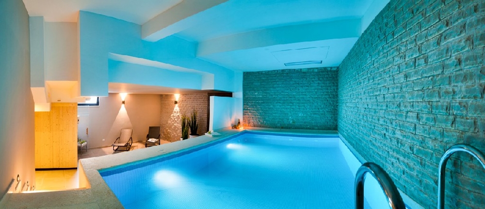 Indoor swimming pool of the villa with relaxation area - Buy a house Croatia.