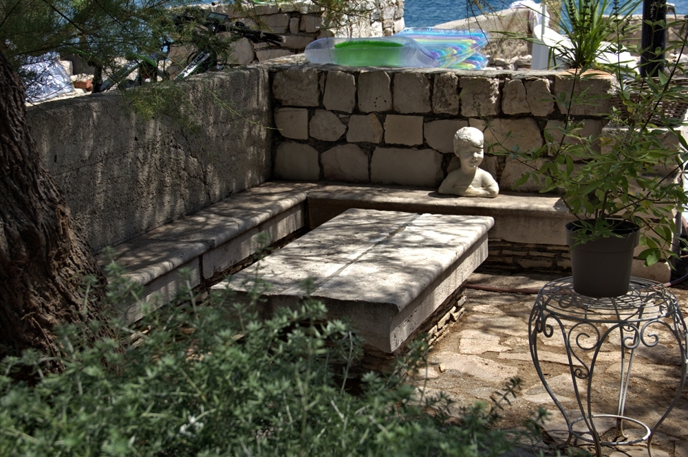 Take another look at a seat in the traditional Dalmatian garden.