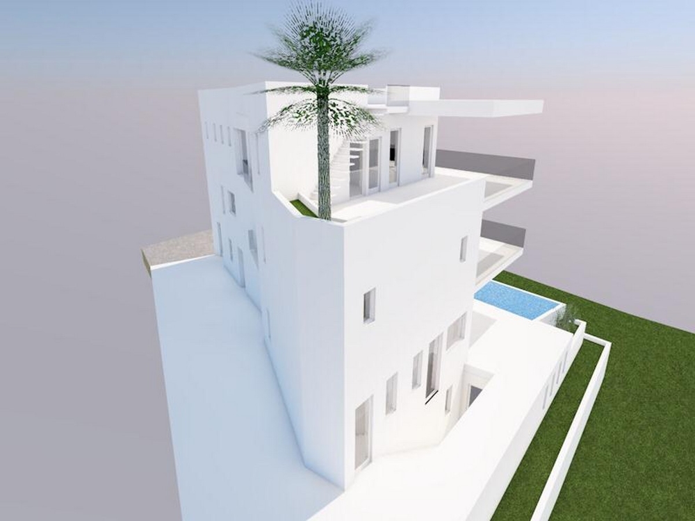 Luxurious newly built villa near Split - concept drawing of villa H1605 in Croatia.