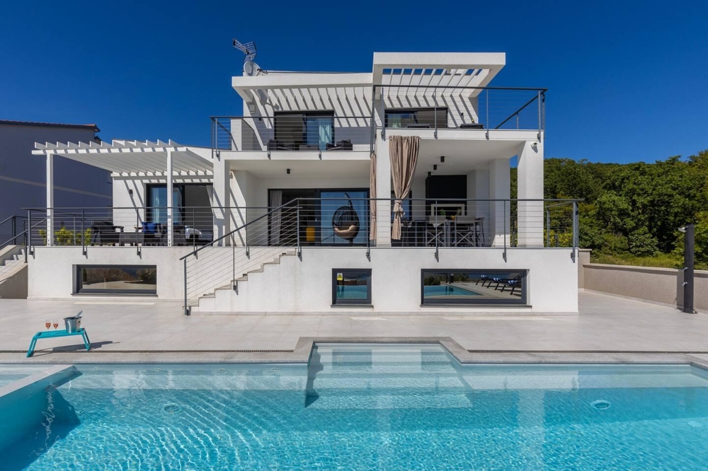Properties with sea view in Croatia - luxury villa near Crikvenica for sale.