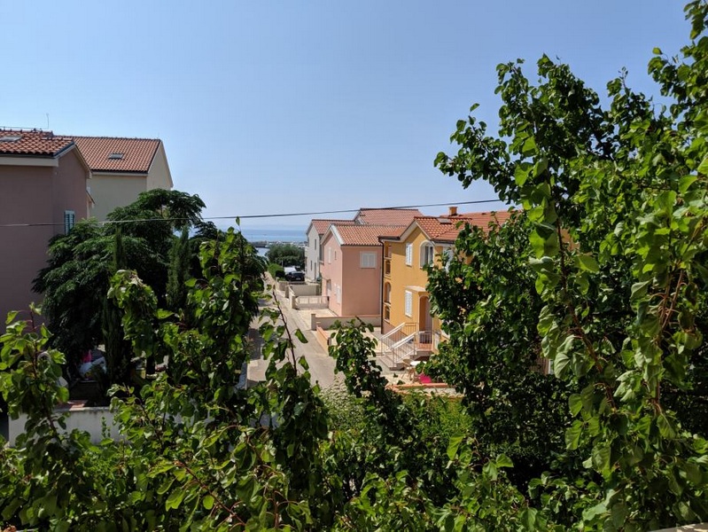 Sea view from the upper floor of the house H1815, which is offered for sale in Croatia.