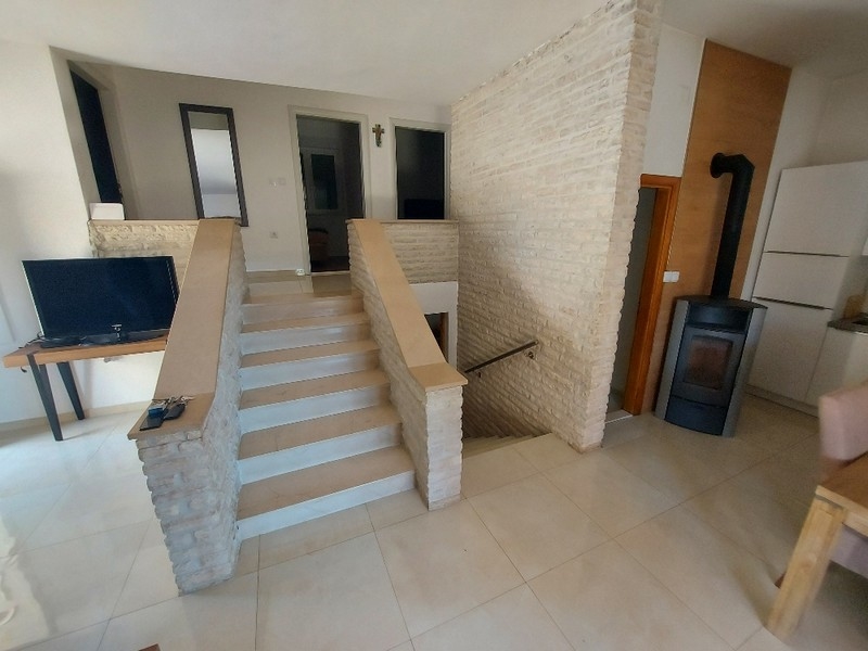 Fireplace in the living area of ​​property H2488 in Croatia - Panorama Scouting.