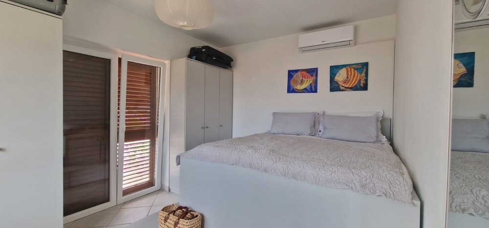 Air-conditioned bedroom.