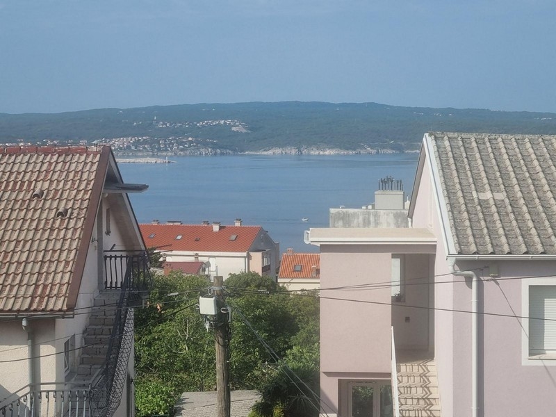 Sea view of property H2658 in Crikvenica in northern part of Croatia.