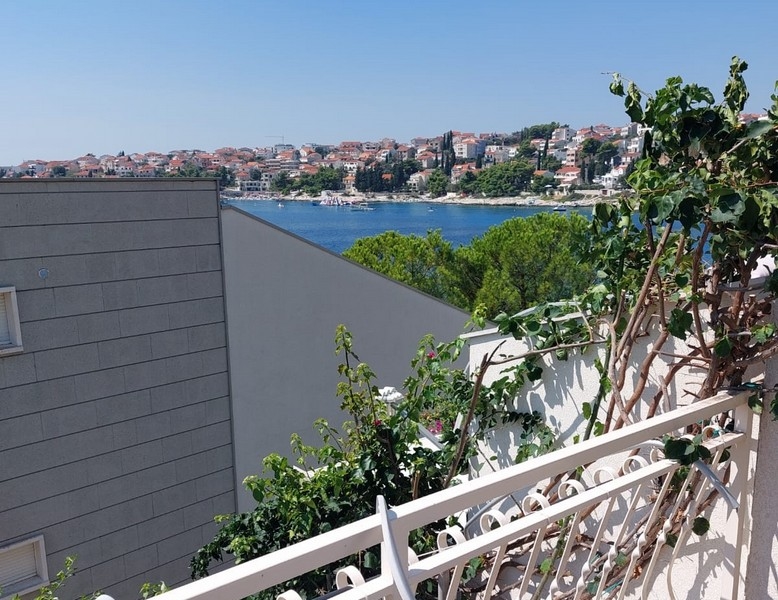 Sea view from the terrace of house H2697 for sale on Ciovo in Croatia.