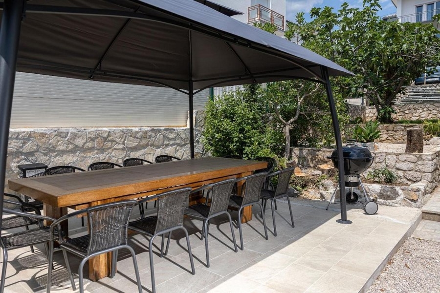 Terrace with barbecue area and beautiful view
