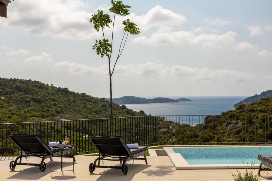 Villa with sea views in Croatia for sale - Panorama Scouting H3645 near Rogoznica.